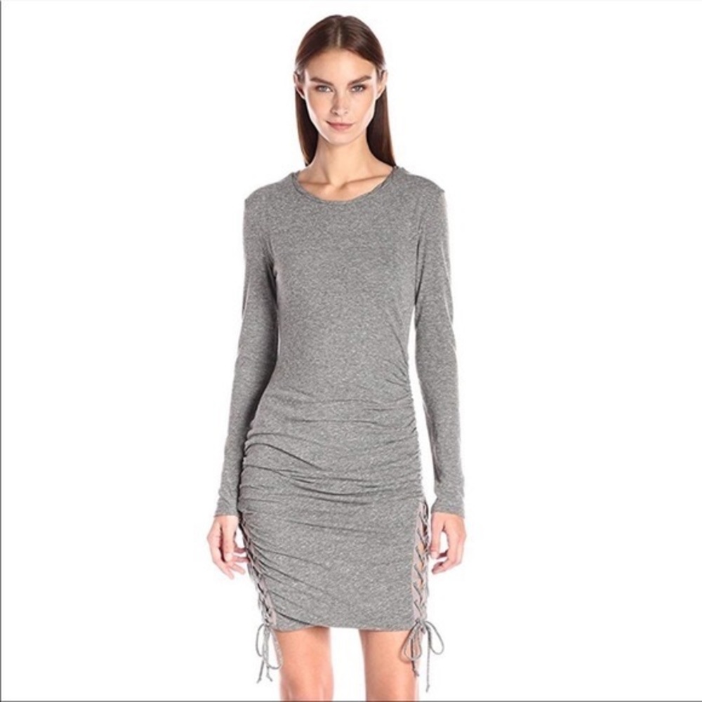 Pam & Gela Gray Cotton Dress